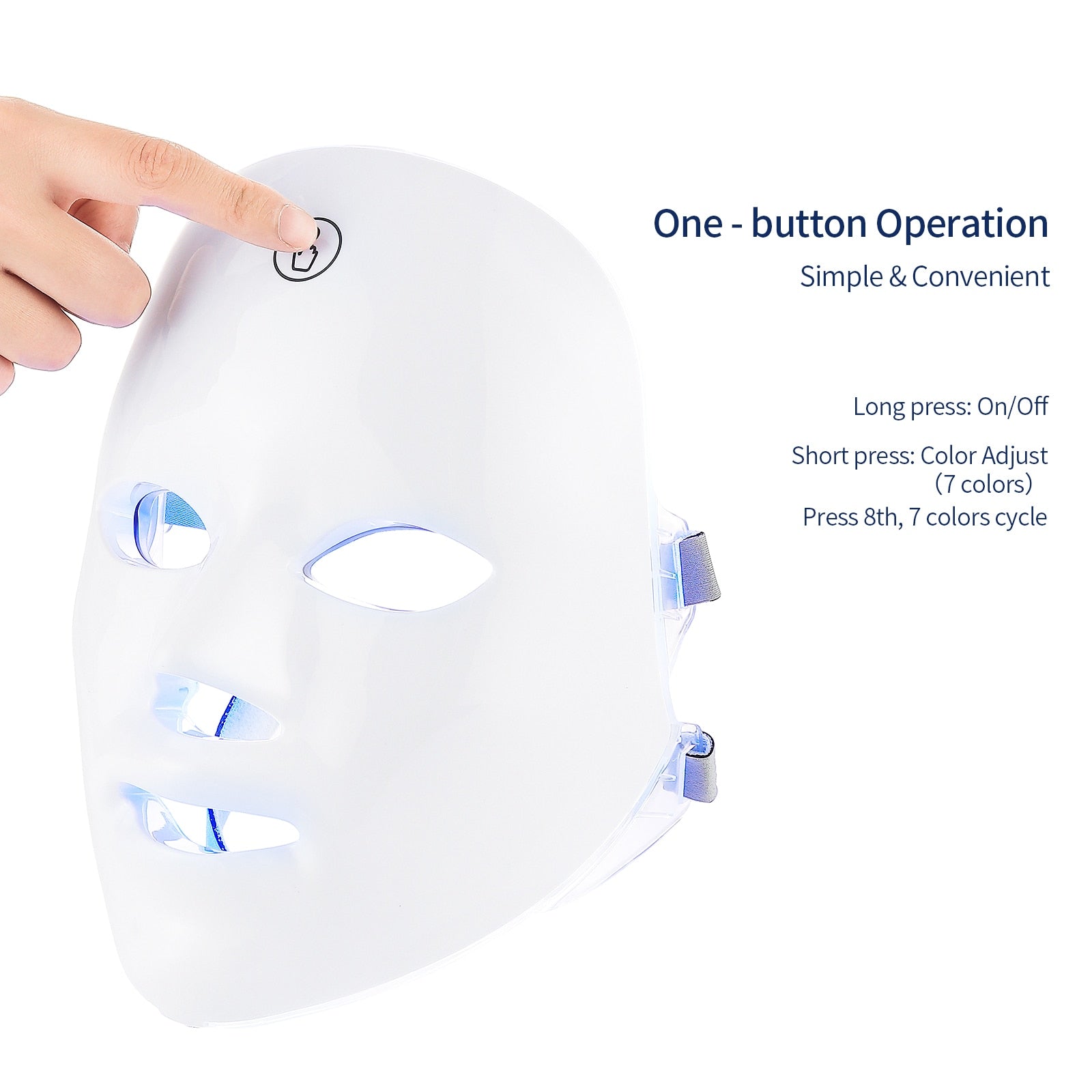 LED Facial Mask Photon Therapy Skin Rejuvenation Anti Acne Wrinkle Removal Skin Care Mask Skin Brightening