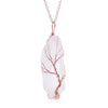 Load image into Gallery viewer, Quartz Tree Of Life Crystal Necklace