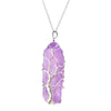 Load image into Gallery viewer, Quartz Tree Of Life Crystal Necklace